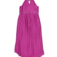 thumbnail image 1 of Thalia Sodi Womens Chain Accent High-Low Choker Dress, Pink, Large, 1 of 2
