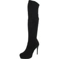 thumbnail image 1 of Thalia Sodi Womens Clarissa Faux Suede Tall Over-The-Knee Boots, 1 of 4