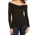 thumbnail image 1 of Thalia Sodi Womens Crossover Off The Shoulder Top,Black,XX-Large, 1 of 1