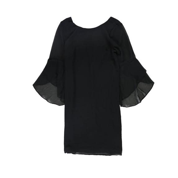 Thalia Sodi Womens Flare Sleeve Sheath Dress, Black, Small
