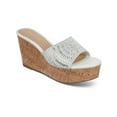 thumbnail image 1 of Thalia Sodi Womens Jae Faux Suede Slip-On Wedge Sandals, 1 of 3