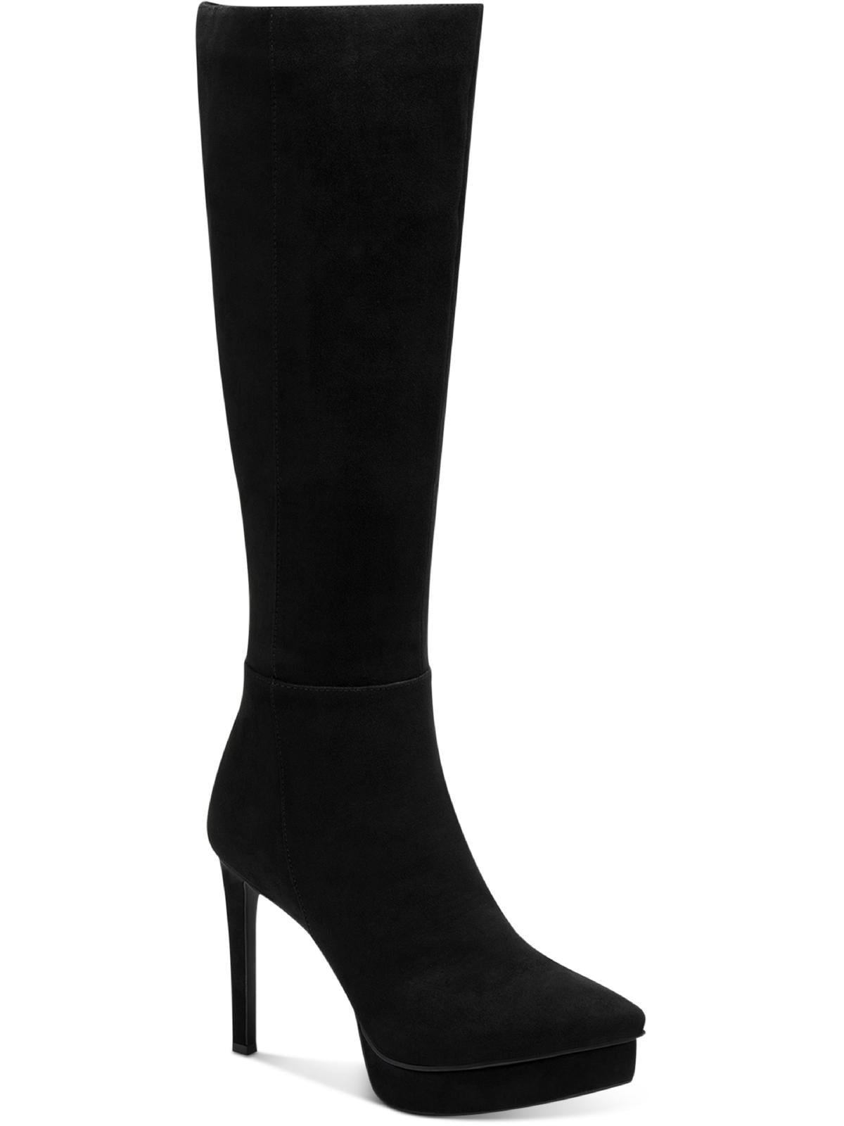 suede stiletto knee high boots