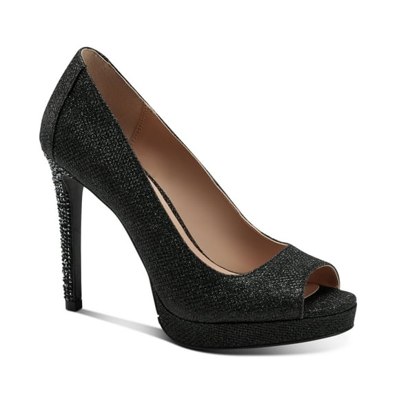 Thalia Sodi Womens Lenna Beaded-Heel Pump Black 5M