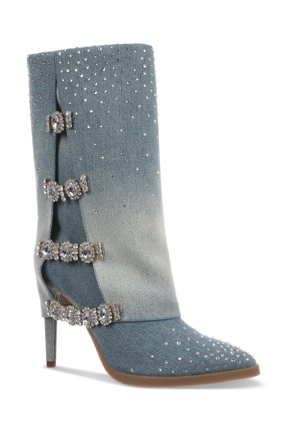 Womens Nami Dress Booties Ombre Denim 10.5M