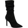 thumbnail image 1 of Thalia Sodi Womens Raquell Pointed Toe Rhinestones Mid-Calf Boots, 1 of 5