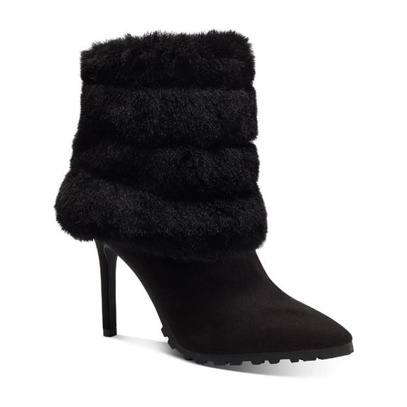 Thalia Sodi Womens Rylie Microsuede Pointed Toe Ankle Boots