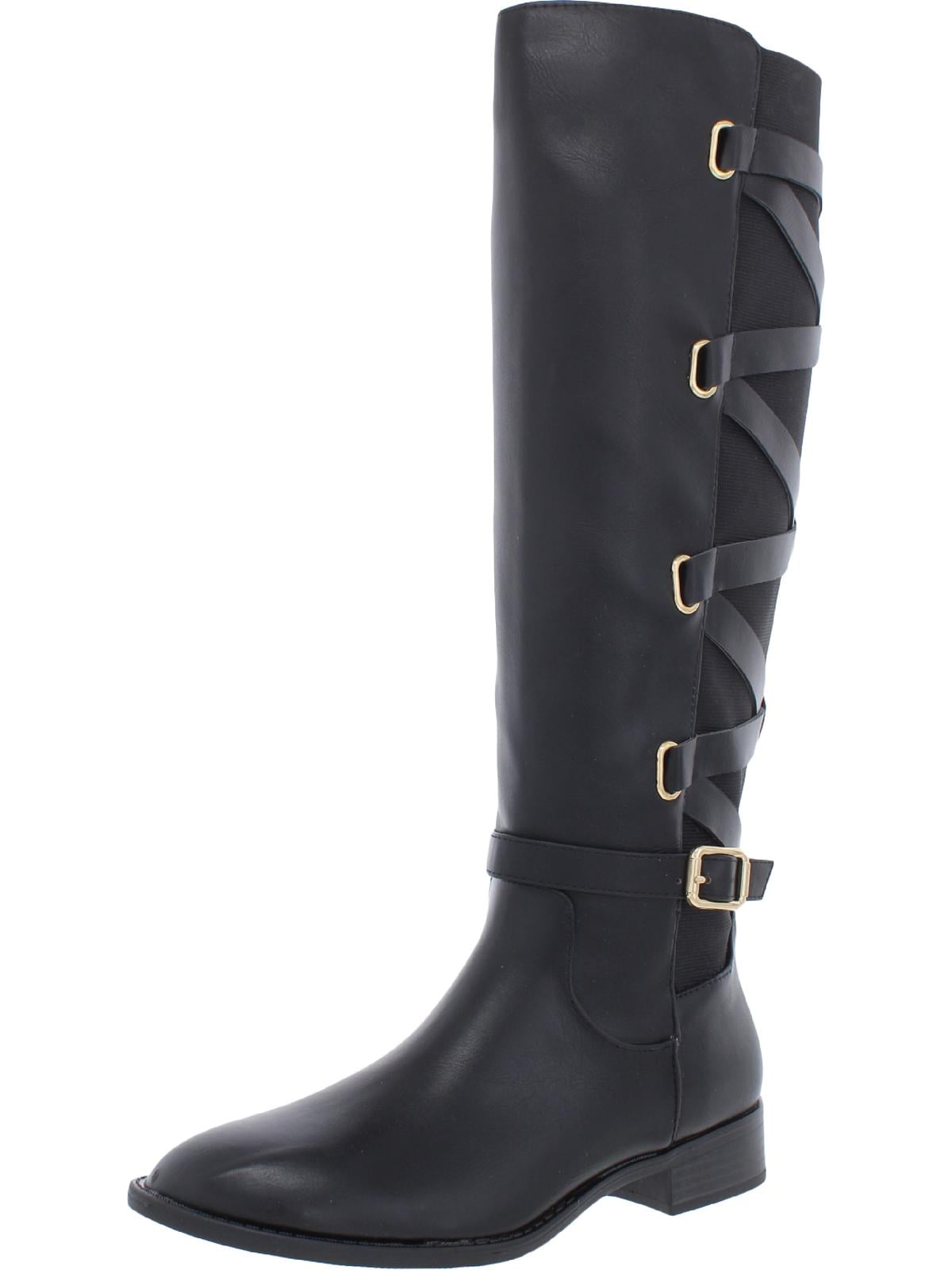 Thalia Sodi Womens Veronika Faux Leather Over-The-Knee Riding Boots ...
