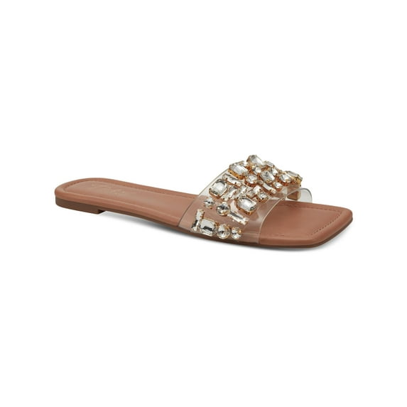 Thalia Sodi Womens jillene Flat Slip On Slide Sandals