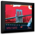 thumbnail image 1 of Thalie 15x15 Black Modern Framed Museum Art Print Titled - Brooklyn Bridge, 1 of 5