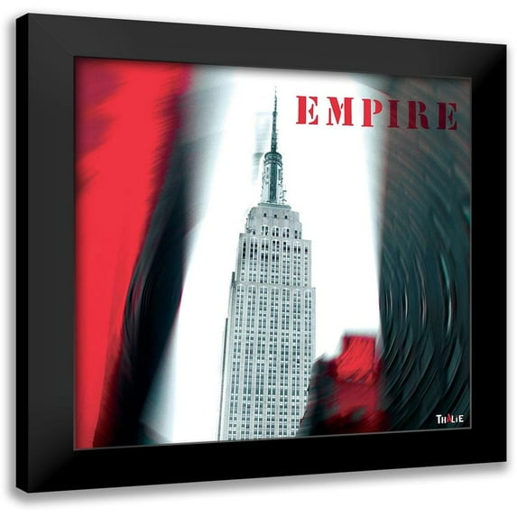 Thalie 20x20 Black Modern Framed Museum Art Print Titled - Empire