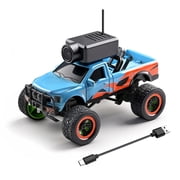 Thalyn 164 RC Car with Camera 164 Mini RC Car, 2.4G FPV Remote Control Off Road Vehicle with HD Camera, Gyro, LED Lights, APP Controlled Model Vehicle