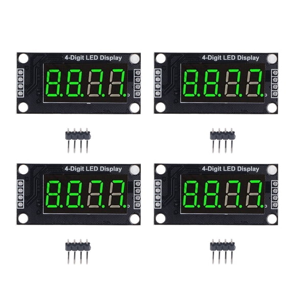 Thalyn 7 Segment Display Module Digital Tube Display Module LED 4 Digit 7 Segment 0.36in TM1637 Drive Chip for Smart Machine Control