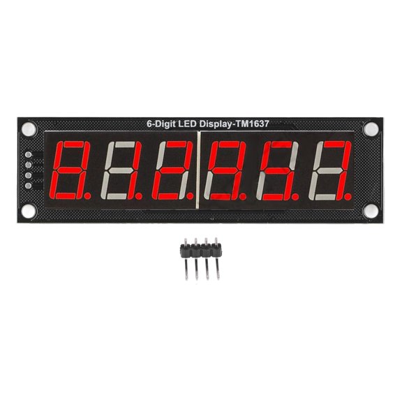 Thalyn 7 Segment Display Module LED Display Board, 6 Digit 7 Segment Digital Tube Display Module for Equipment