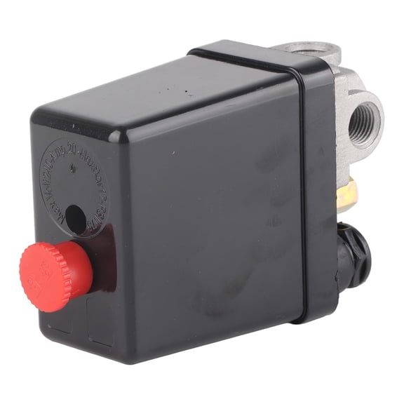 Thalyn Air Pressure Control Pressure Switch, NPT 1/2in 4 Port 90-120PSI Pressure Control Valve for Air Compressor