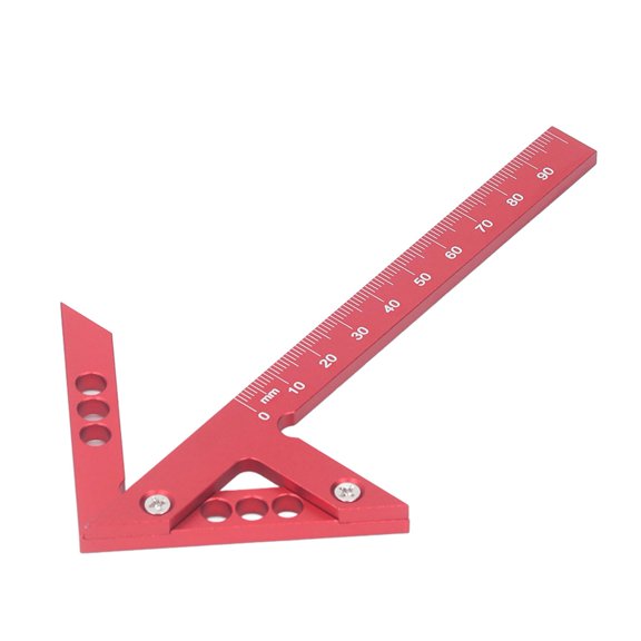 Thalyn Aluminum Alloy Center Scriber Center Scriber, Center Scribing Gauge Wear Resistance 100mm Range for Woodworking Projects