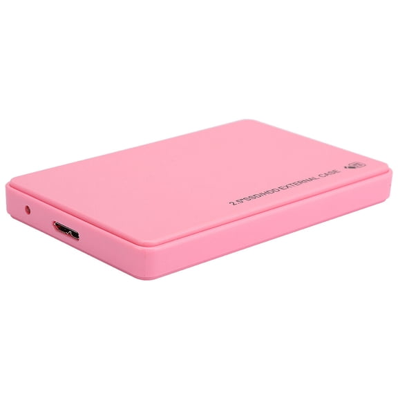Thalyn Box Hard Disk Box, Mobile Hard Drive External Case 2.5in for Windows7 Pink