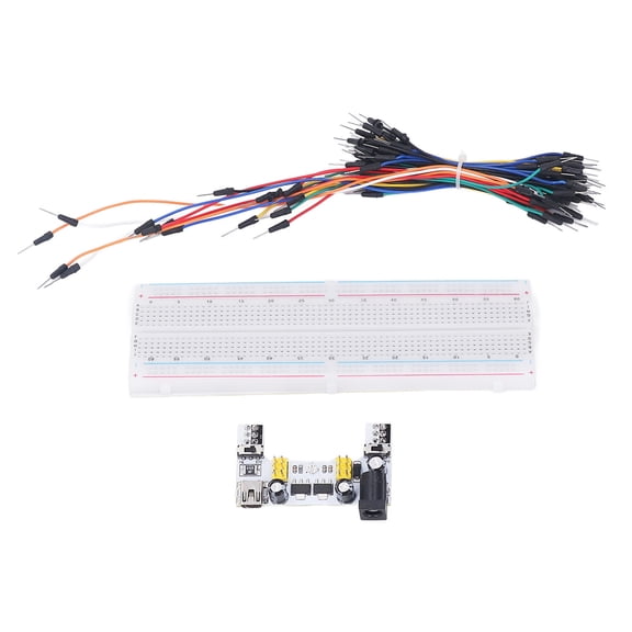 Thalyn Breadboard Kit with Power Supply Breadboard Kit, 830 Tie Points Breadboard Kit 12V with Power Supply for Starter for Programming DIY Projects