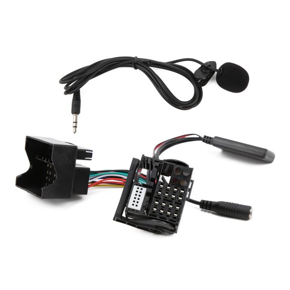 Thalyn Car Audio Adaptor Car Radio Wire Harness, 150cm Convenient AUX Harness Connector Plug and Play Bluetooth 5.0 for Cars for RNS 510