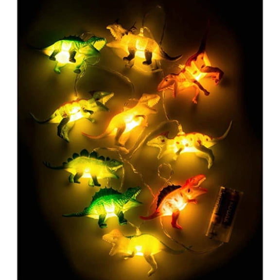 Thalyn Children's Room Lights Dinosaur String Light, 10 LED 1.7m Fairy Lights for Kids