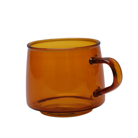 Thalyn Coffee Mug Coffee Cup, Crystal Coffee Mug for Cafe for Home for Coffee Lover Amber