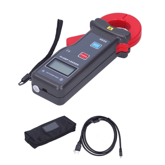 Thalyn Current Tester Clamp -6600 AC 0mA-600A Leakage Current Clamp Meter with USB Communication Current Tester