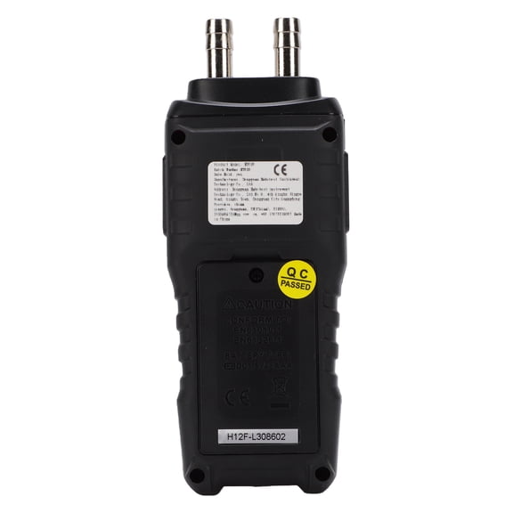 Thalyn Differential Pressure Tester Digital Manometer Handheld HVAC Gas Pressure Tester Dual Port with 12 Units Data Storage Hold Zero DIF Mode for HVAC Industrial Lab Furnace