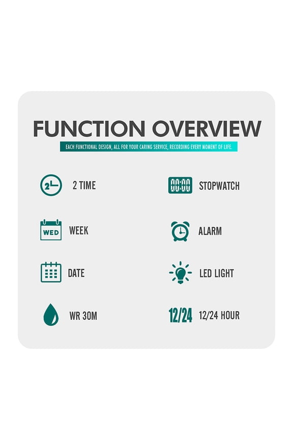Digital Luminous Watch Mens Mens Watch Minimalism Analog Digital Watch with Alarm Stopwatch LED Backlight Leather Strap Classic Electronic Wrist Watch