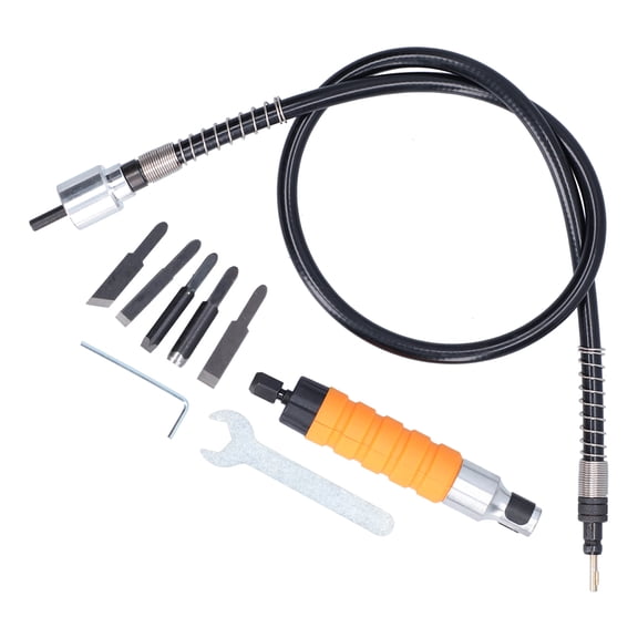 Thalyn Electric Wood Carving Tools Wood Carving Machine, High Thermal Efficiency Electric Carving Chisel Tool for Angle Grinder for Crane Grinder for Electric Drill