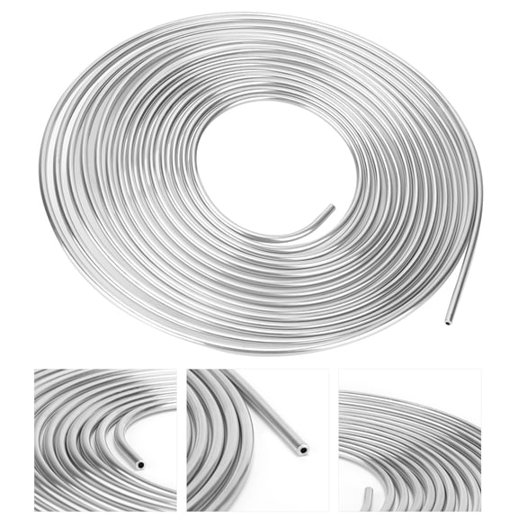 Thalyn Fuel Tube Copper Plated 25ft Brake Line Tubing Coil Roll for Hydraulic Braking Fuel System