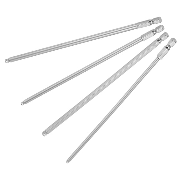 Thalyn Head Hex Shank Bits Ball End Hex Screwdriver Bit, Hex Screwdriver Bit Set Strong Magnetic for Manual Screwdriver for Air Screwdriver for Electric Screwdriver 200mm