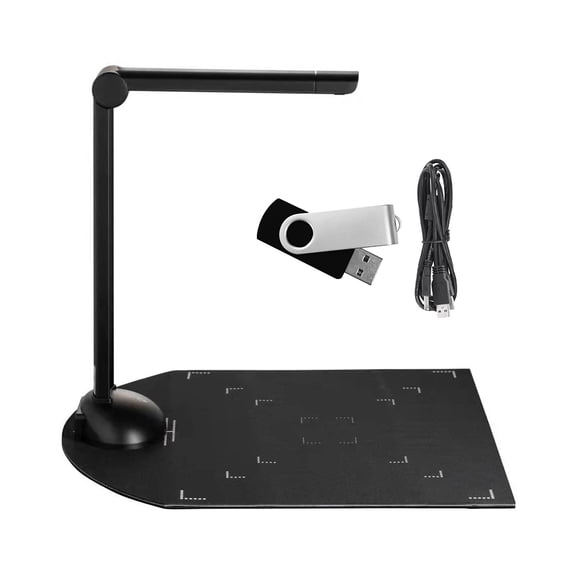 Thalyn High Definition Teachers Document Book Camera Scanner 8 Mega- HD High-Definition A3 Scanning Size with USB Port LED Light OCR Function Compatible with for Classroom Office Library