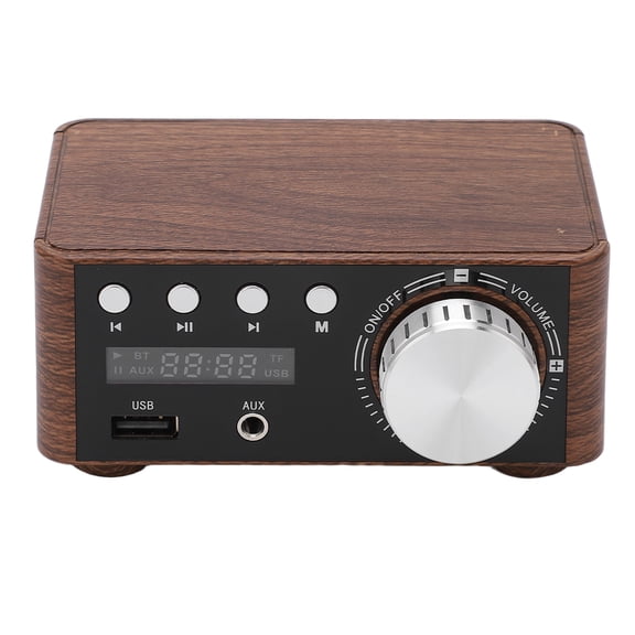 Thalyn Home Theater Components Mini Bluetooth 5.0 Power Amplifier, 2 Channel DC9V-24V Stereo HiFi Digital Amp with USB Input for Home Theater