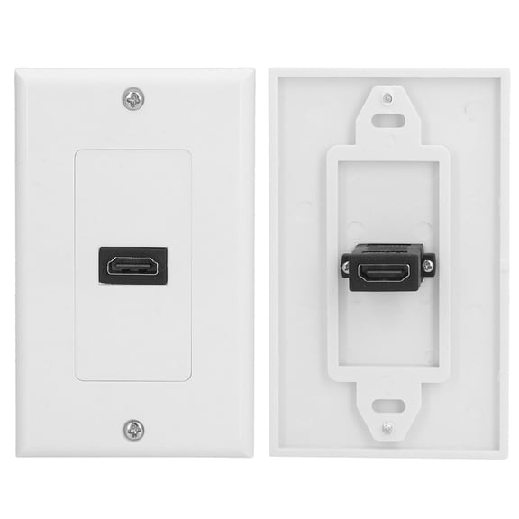 Thalyn Insert Outlet Panel Mount High Definition Multimedia Interface Wall Plate, Cable Pass Through Insert High Resolution 4K for Home Theater