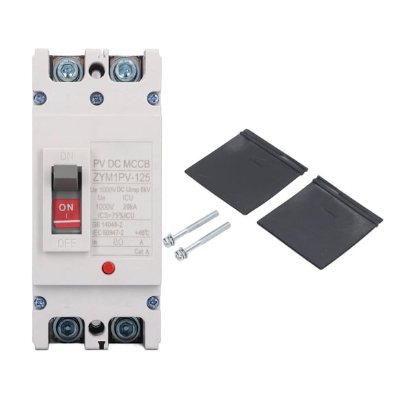 Thalyn Isolator Circuit Breaker MCCB Isolator Circuit Breaker Switch, 2P DC Molded Case Circuit Breaker for Farm