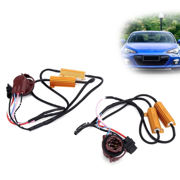Thalyn Lamp Load Resistor 3157A LED Decoder, Anti-Flicker Resistor 2pcs for Car Headlamp Fog Lamp