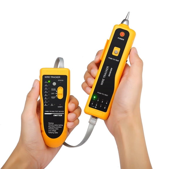 Thalyn Line Inspection Tester Cable JW-360 Network Telephone Line Finder Multi-purpose Network Signal Wire Finder Network Line Checking Instrument Cable Detector Line Meter Line Finder Tester