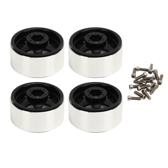 Thalyn Metal Beadlock Wheel Beadlock Wheel Rim Offset 8.9mm Metal Deep Dish Hub Wheels, Iron Material, Widened Wheelbase, Suitable for 1.9 Inch Tire , for Axial SCX10 90046, D90, HSP, , , HPI
