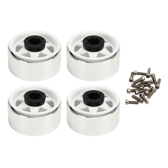 Thalyn Metal Beadlock Wheel Beadlock Wheel Rim Offset 8.9mm Metal Deep Dish Hub Wheels, Iron Material, Widened Wheelbase, Suitable for 1.9 Inch Tire , for Axial SCX10 90046, D90, HSP, , , HPI