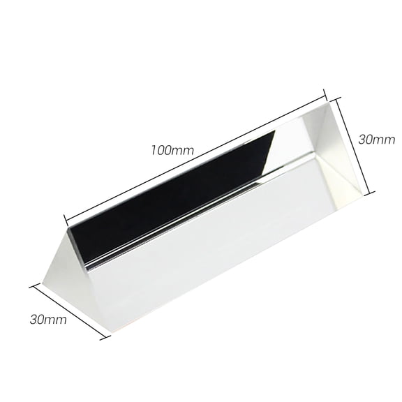 Thalyn Photo Photography Prism Prism 30mm Equilateral Prism Optical Glass Triangular Prism Triple Prism for Rainbow DIY Photography Teaching Props