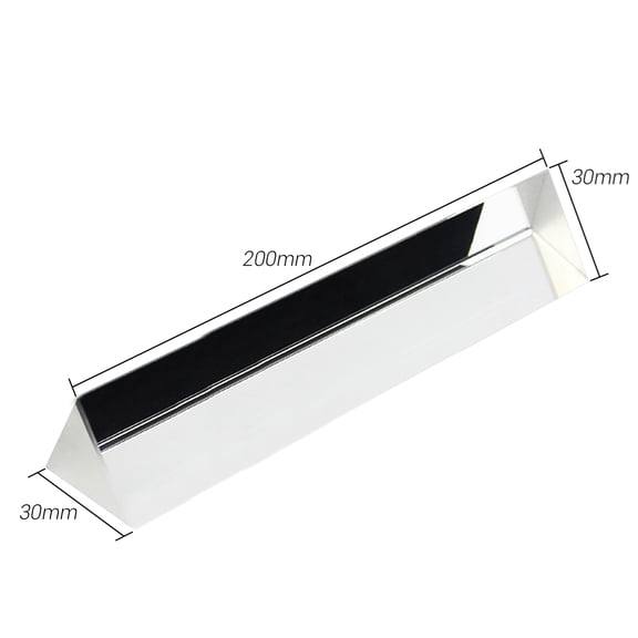 Thalyn Photo Photography Prism Science 30mm Equilateral Prism Optical Glass Triangular Prism Triple Prism for Rainbow DIY Photography Teaching Props