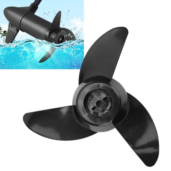Thalyn Plastic Propeller Boat Engine Propeller, Outboard Propeller 3 Blades for 28lb 36lb 46lb 12V 24V Motors