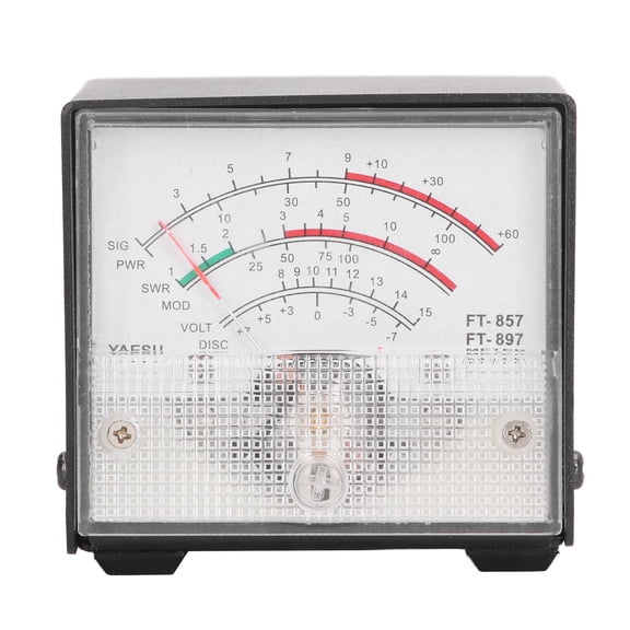 Thalyn Pointer Power Meter SWR Power Meter, Standing Wave Ratio Meter Pointer Type for FT857 FT897 Car Radio
