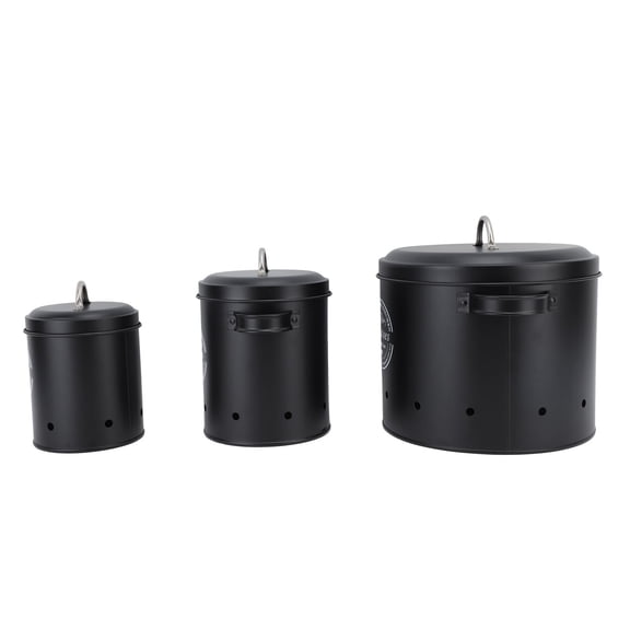 Thalyn Potato Storage Jar Potato Storage Jar, Potato Storage Bin 3PCS with Lids for Kitchen Black