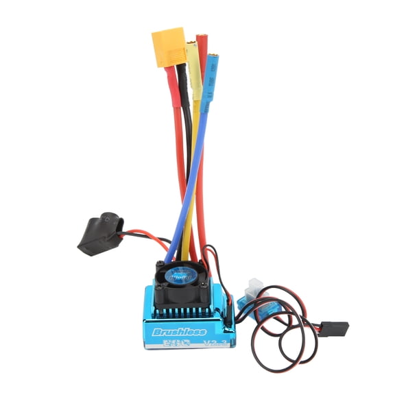 Thalyn RC Programmable ESC 120A RC Brushless ESC, 120A RC Brushless ESC 1/10 Waterproof Dustproof for 1/10 1/8 RC Car