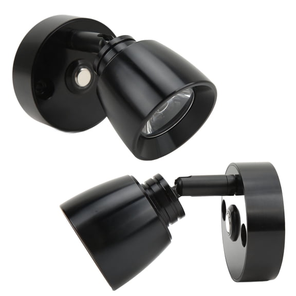 Thalyn RV LED Boat Bedside Light, RV Reading Light Dimming Switch for CaravanTrailerBedroom Black Warm White