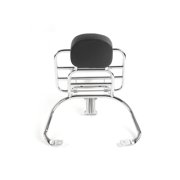 Thalyn Rear Luggage Shelf Solo Seat Luggage Rack, Steel Alloy Motorcycle Luggage Holder with Backrest for Model Gtv Gts Lt Lx Lxv for 50 125 150 250 300 Gts