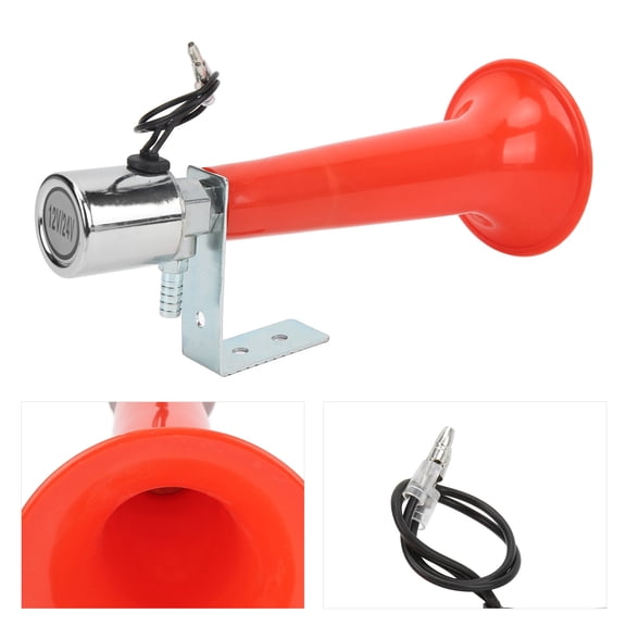 Thalyn Red 180dB Boat Trumpet 180DB Red Air Horn, Weather Resistant Air Pressure Whistle Horn for Trucks for Cars for Motorcycles
