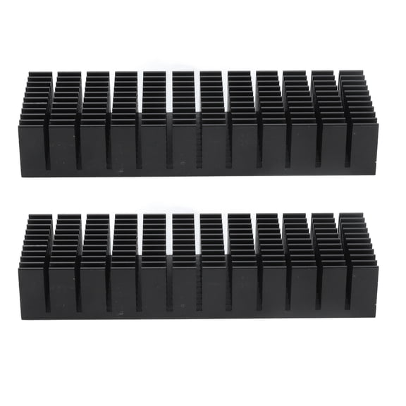 Thalyn Slotted Heat Sink Electronic Heatsink Aluminum Heatsink, 2Pcs Cooling Fins Kit for Electronics with Slotted Design, Multiple Usages for PCB, Ultrasonic