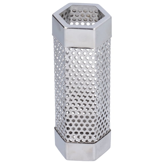 Thalyn Somke Mesh Smoker Tube, Convenient Portable Smoke Pipe for Cold Hot Smoking for Grilled Foods 15.4x5cm6 Inches