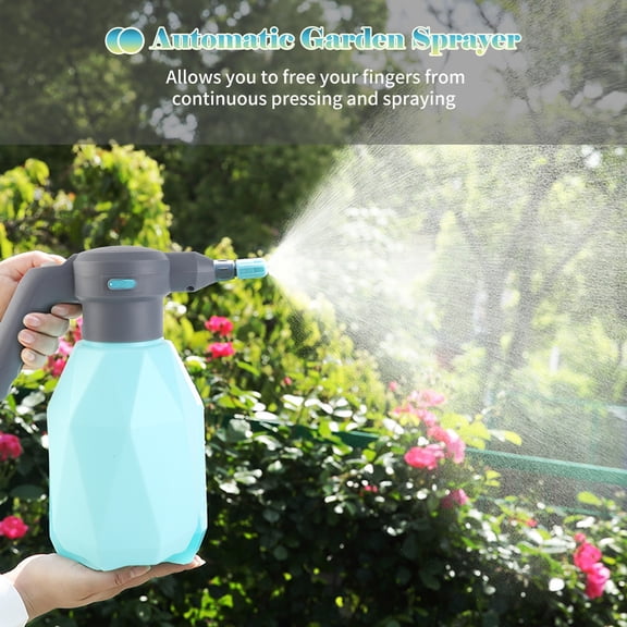 Thalyn Spray Bottle 2L Automatic Garden Sprayer Electric Plant Spray Bottle USB Handheld Watering Can Spritzer with Adjustable Spout Plant Watering Devices for House Flower Indoor